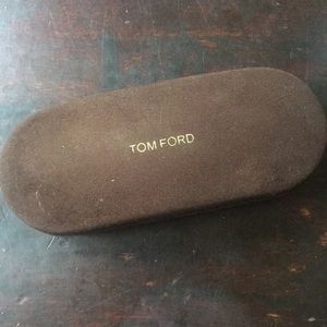 Tom Ford authentic velvet eyeglass case   Brown